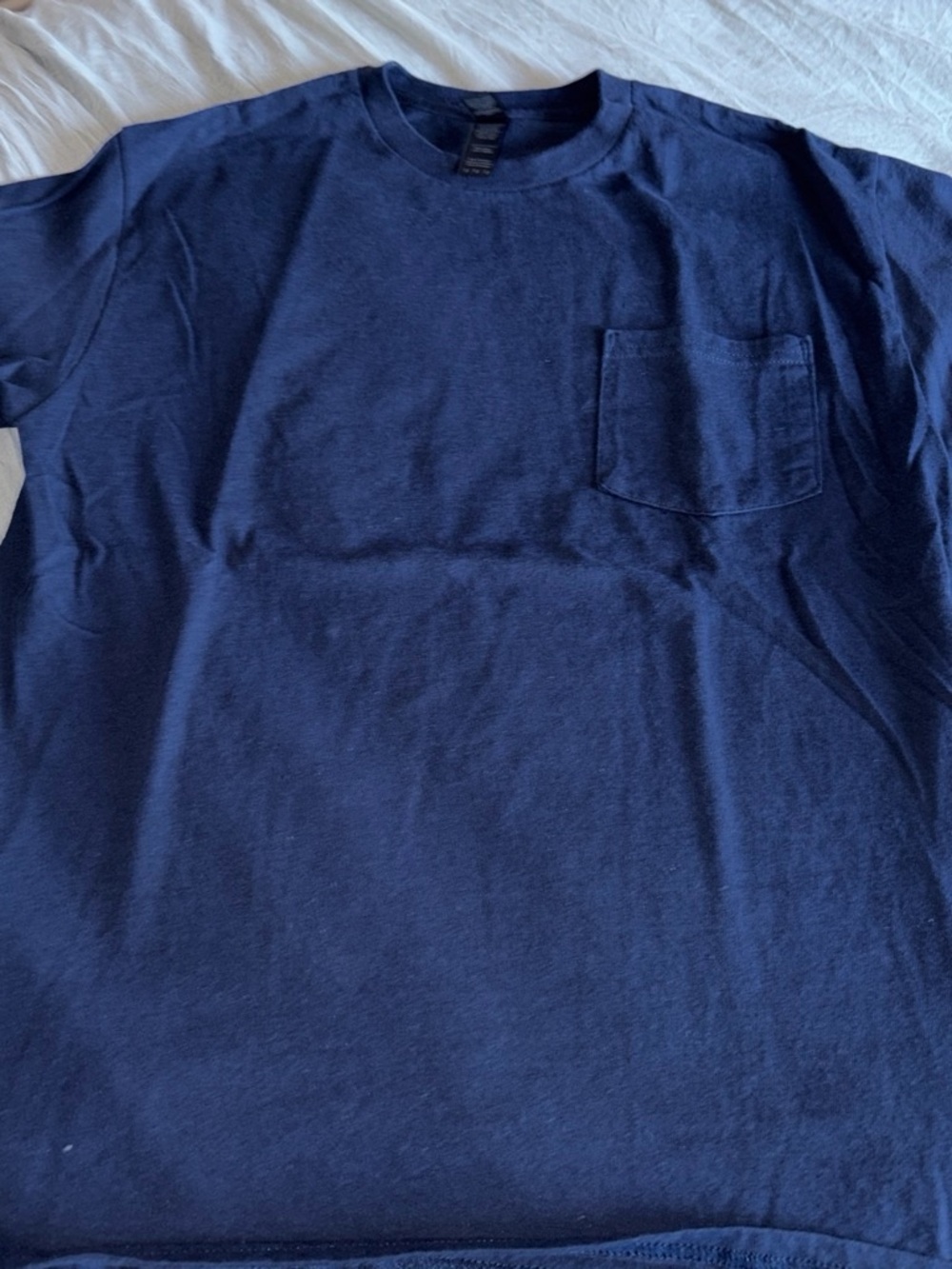 Gildan Navy Short Sleeve Pocket Tee - Men’s Casual Shirt